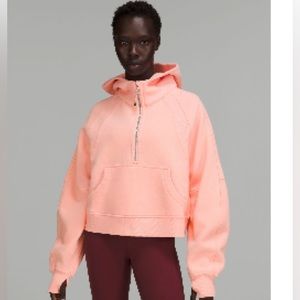 Lululemon Scuba Oversized Half  Zip Hoodie - Pink